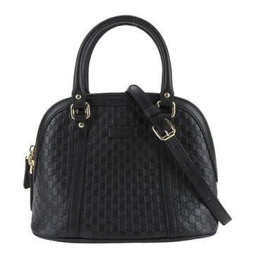 Gucci Diamante Lax Black Leather Handbag 