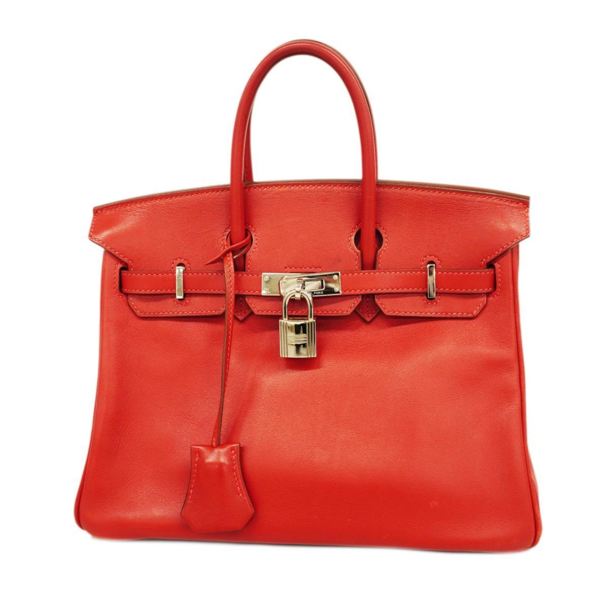 Hermès Birkin 25 Red Leather Handbag 