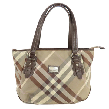 Burberry Nova Check Brown Canvas Tote Bag