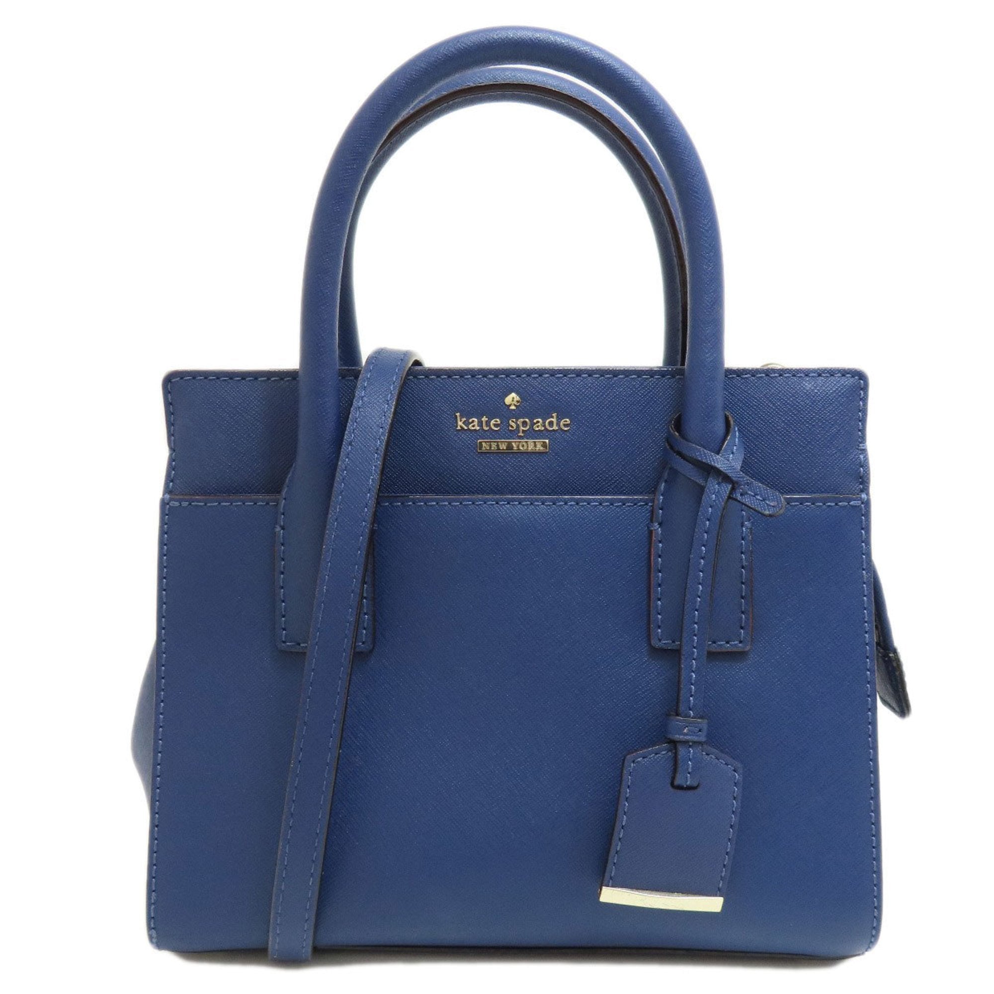 Kate Spade Cameron Blue Canvas Handbag 