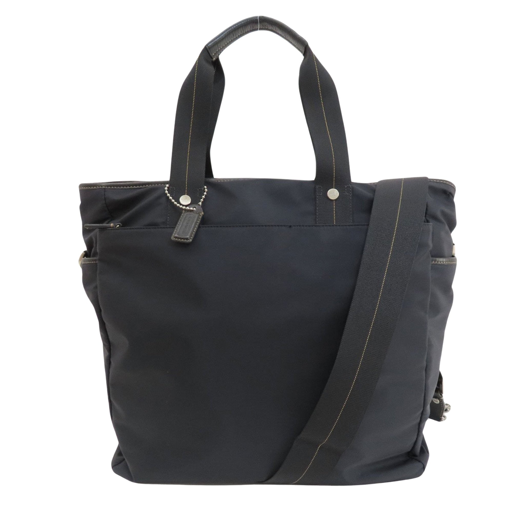 Coach Navy Synthetic Tote Bag