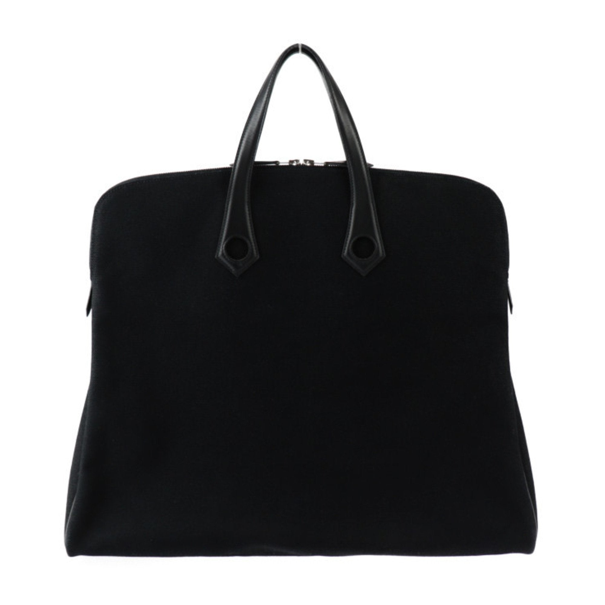 Hermès Heeboo Black Canvas Handbag 