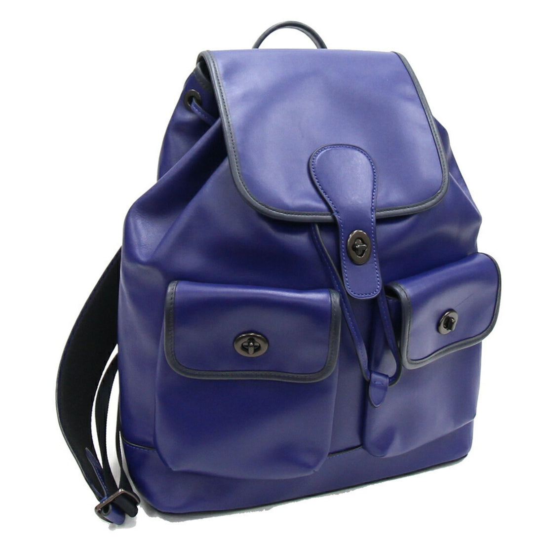 Coach Purple Leather Backpack Bag