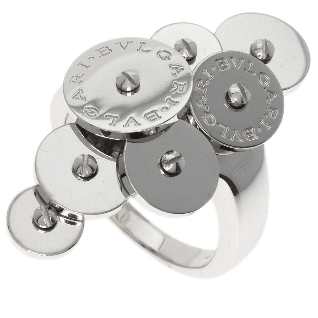 Bulgari Chicladi Silver White Gold Ring 