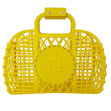 Fendi Panier moyen Yellow Plastic Handbag 