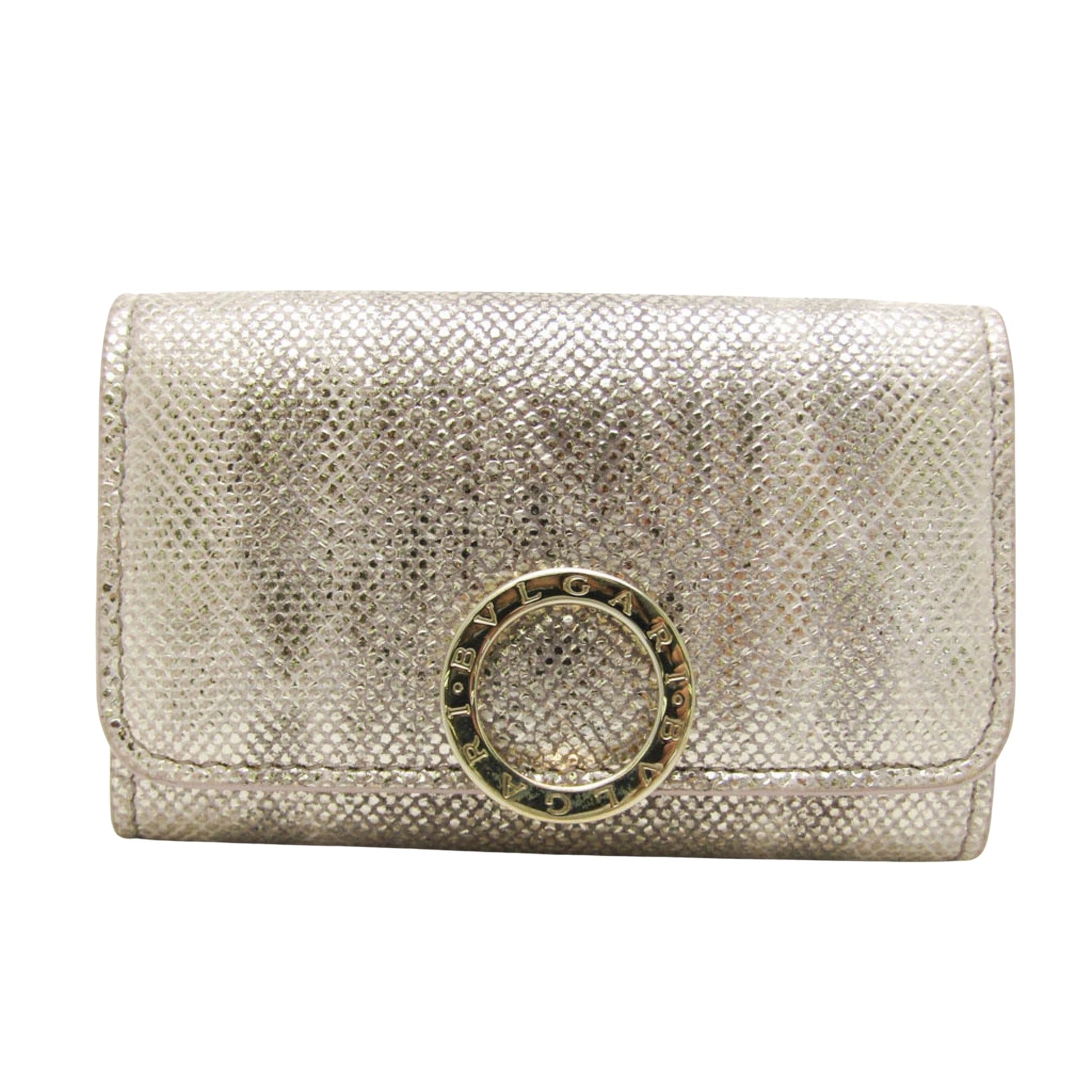 Bulgari Bvlgari bvlgari Beige Leather Wallet 