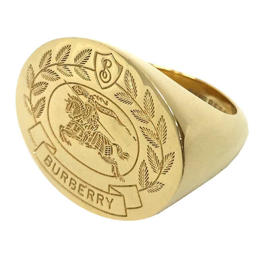 Burberry Gold Metal Ring 