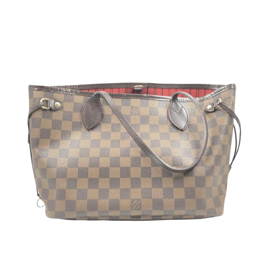 Louis Vuitton Neverfull PM Brown Leather Tote Bag