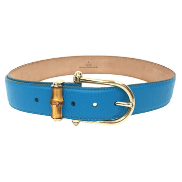 Gucci Blue Leather Belt 