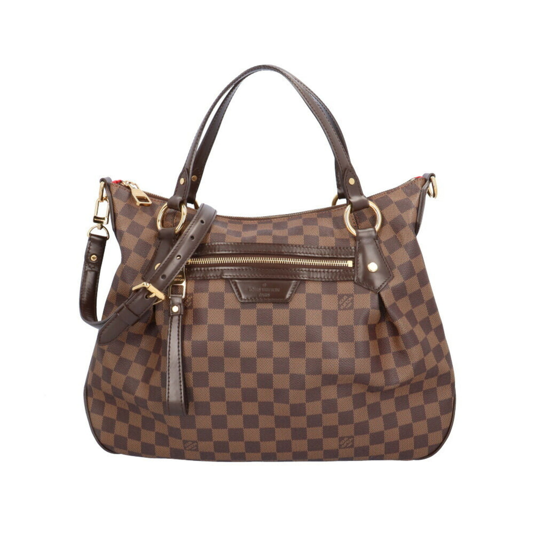 Louis Vuitton Evora Brown Canvas Shoulder Bag