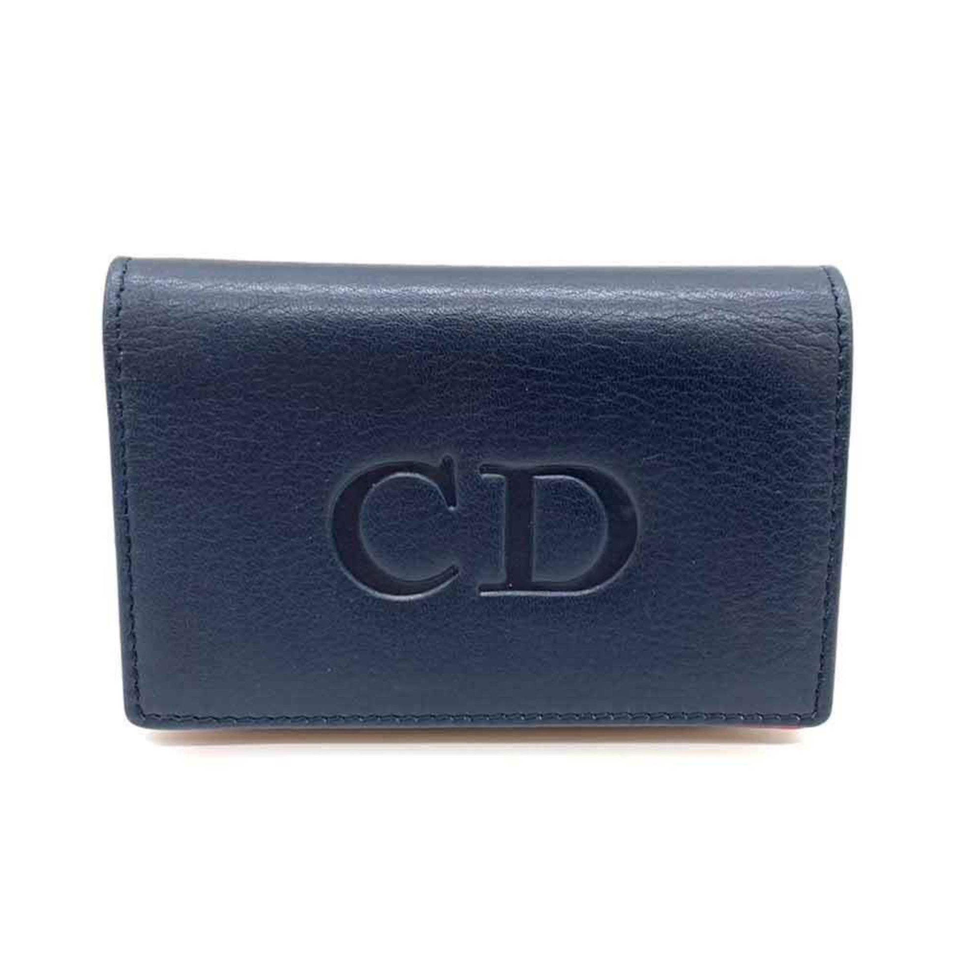 Dior Navy Leather Wallet 