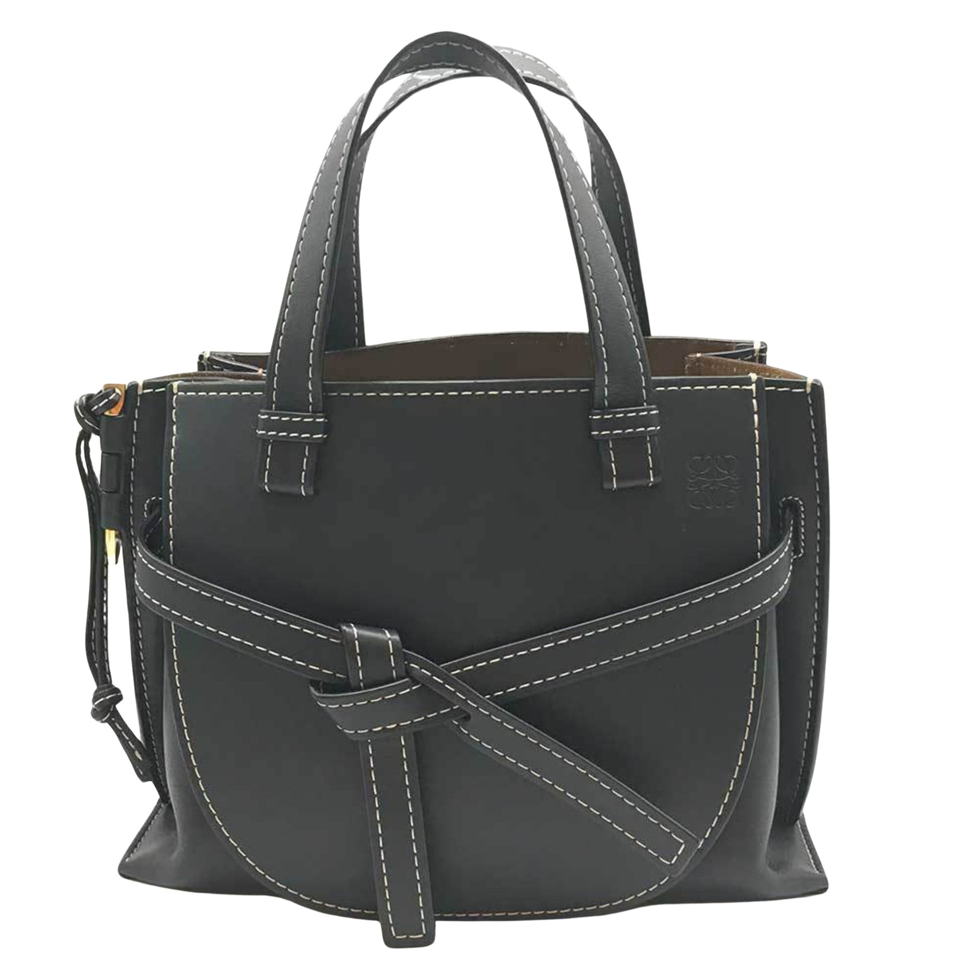 Loewe Gate Black Leather Handbag 