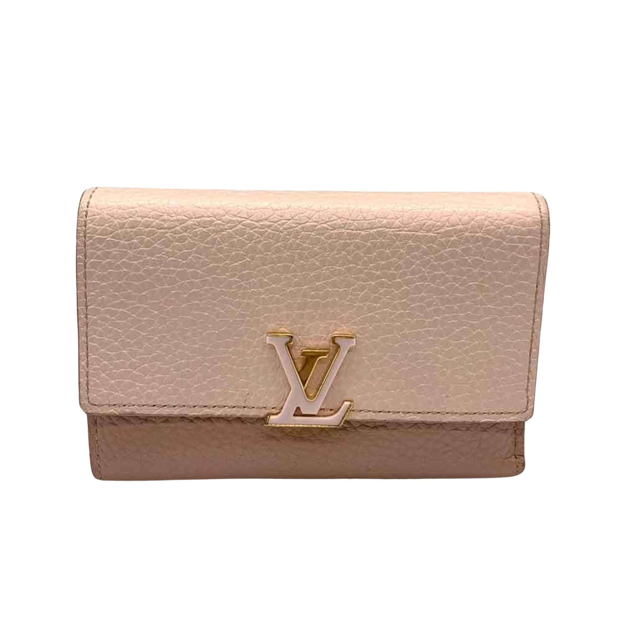 Louis Vuitton Capucines Pink Leather Wallet 