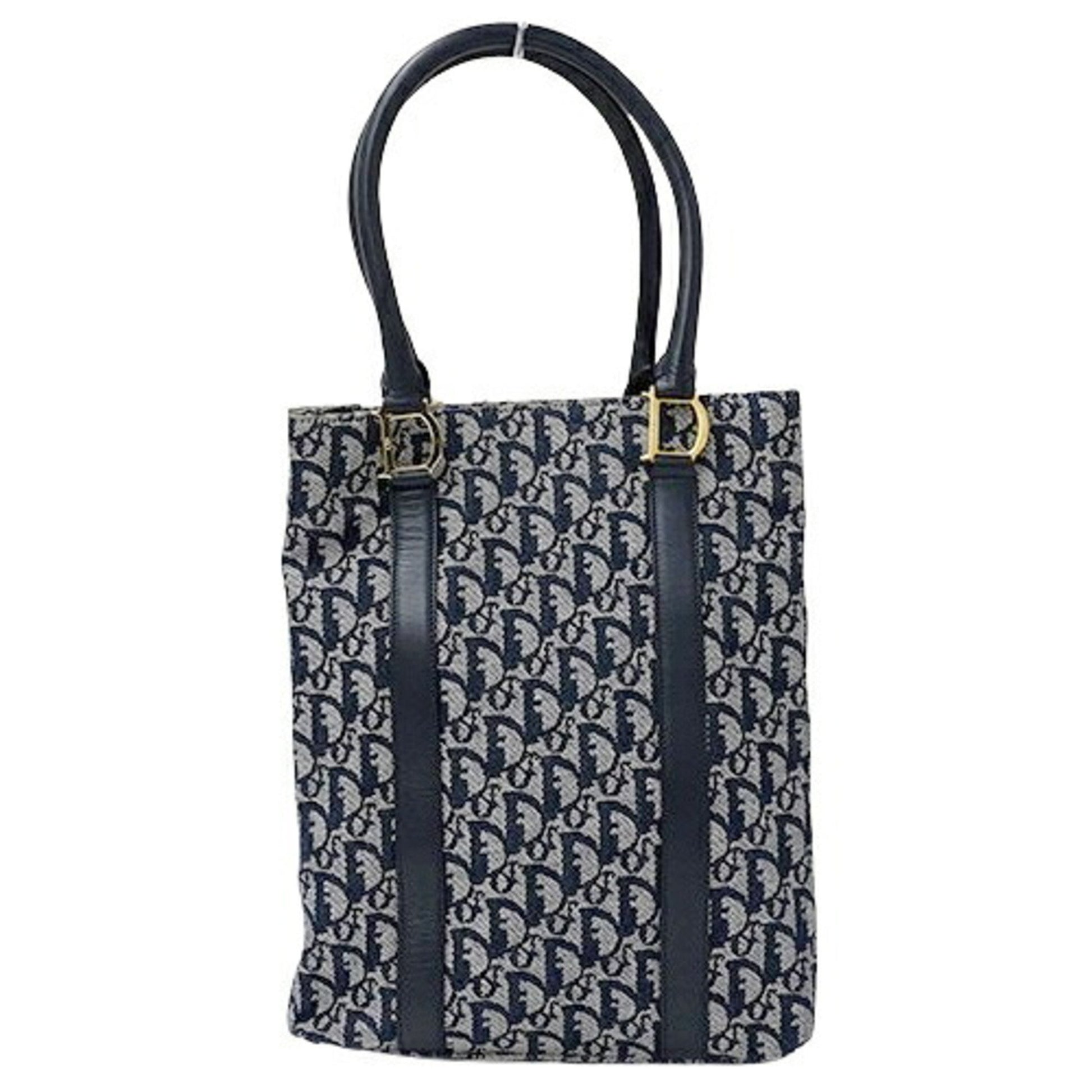 Dior Trotter Navy Canvas Tote Bag