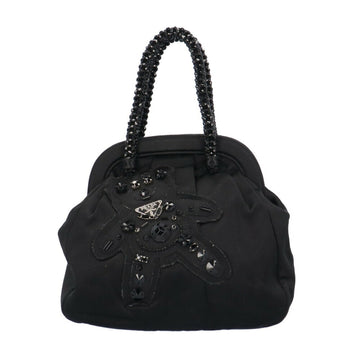 Prada Tessuto Black Silk Handbag 