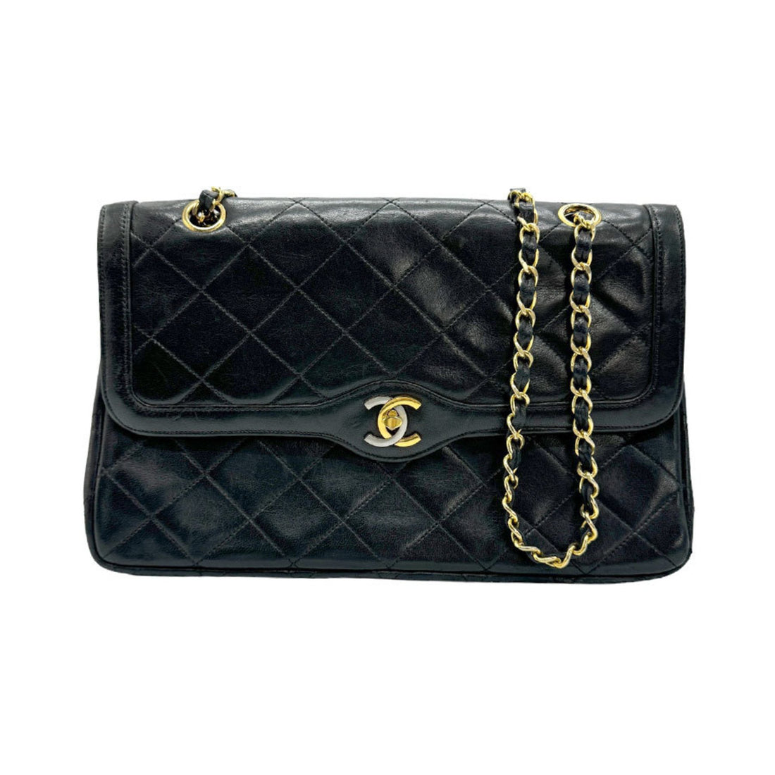 Chanel Timeless Black Leather Shopper Bag