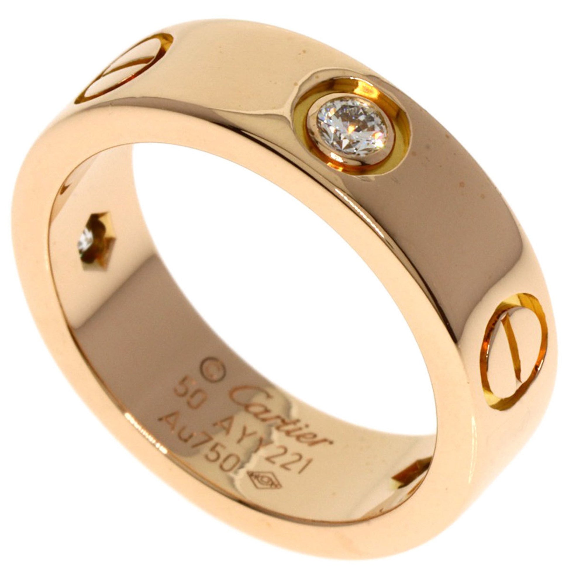 Cartier Love Gold Rose Gold Ring 