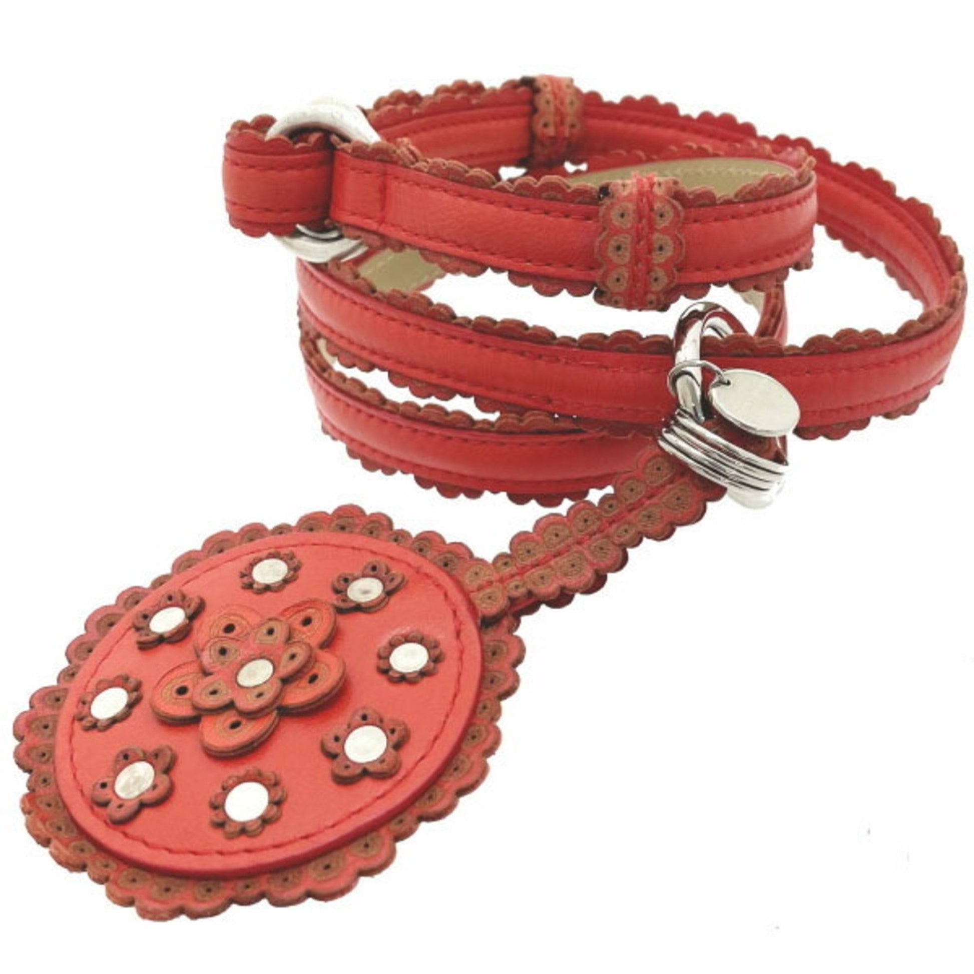 Bottega Veneta Red Leather Belt 