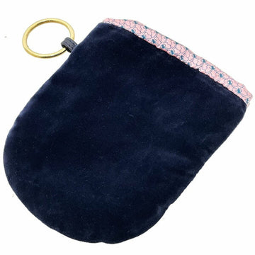 Bottega Veneta The pouch Navy Velvet Clutch Bag