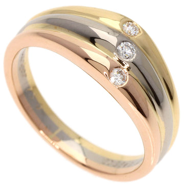 Cartier Three Color Gold Yellow Gold Ring 