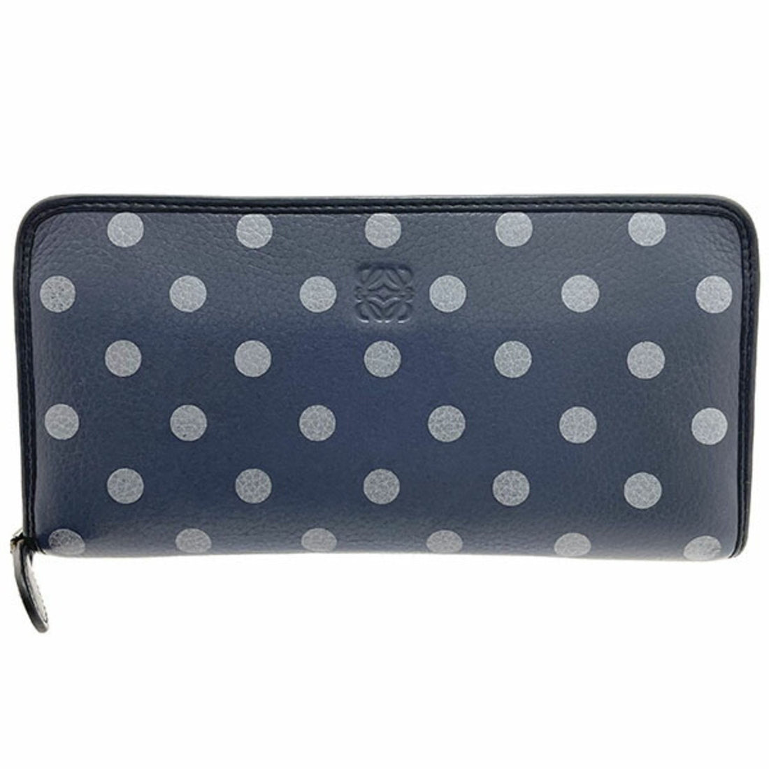 Loewe Anagram Blue Leather Wallet 