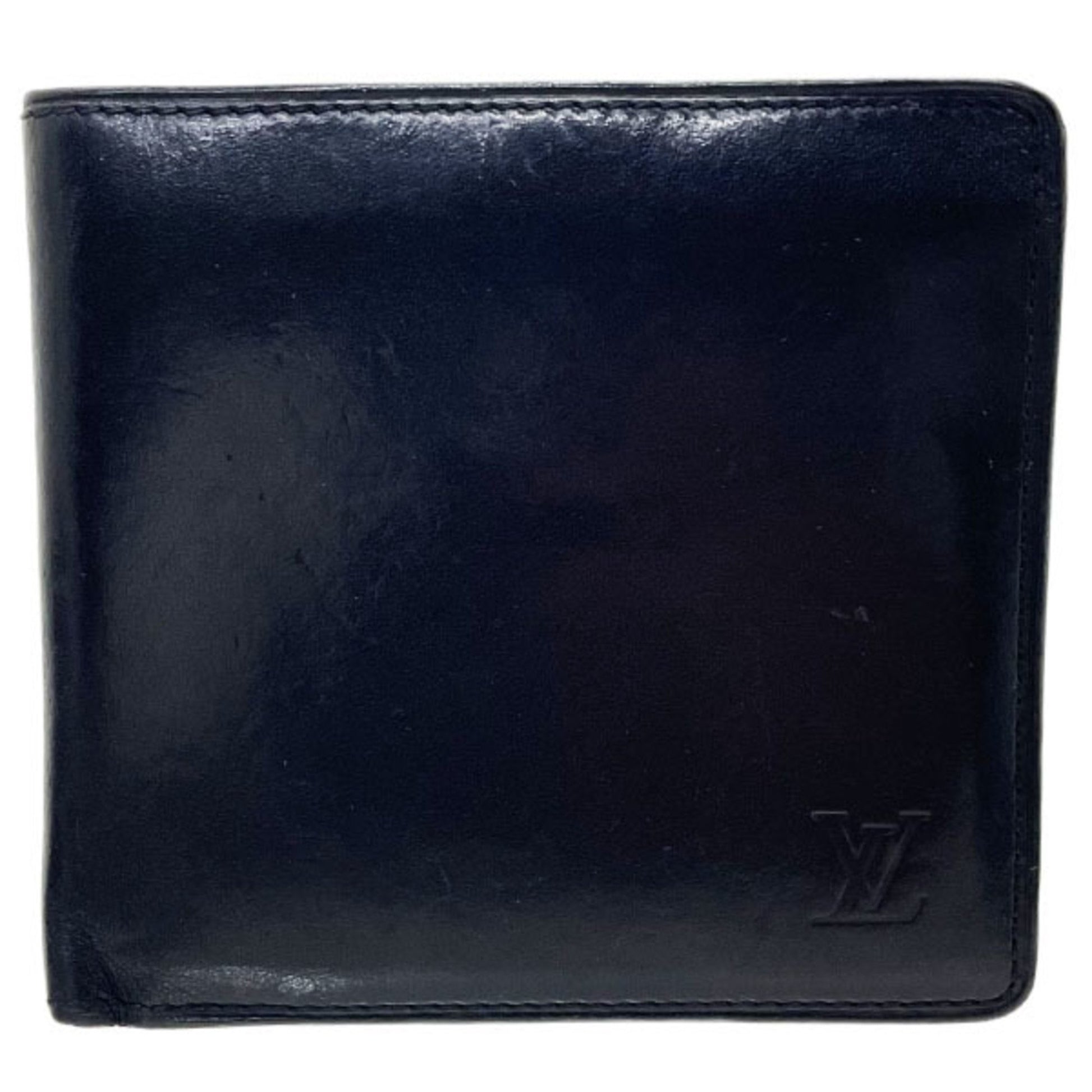 Louis Vuitton Marco Black Leather Wallet 