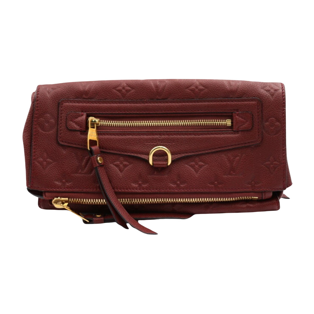 Louis Vuitton Petillante Burgundy Leather Clutch Bag