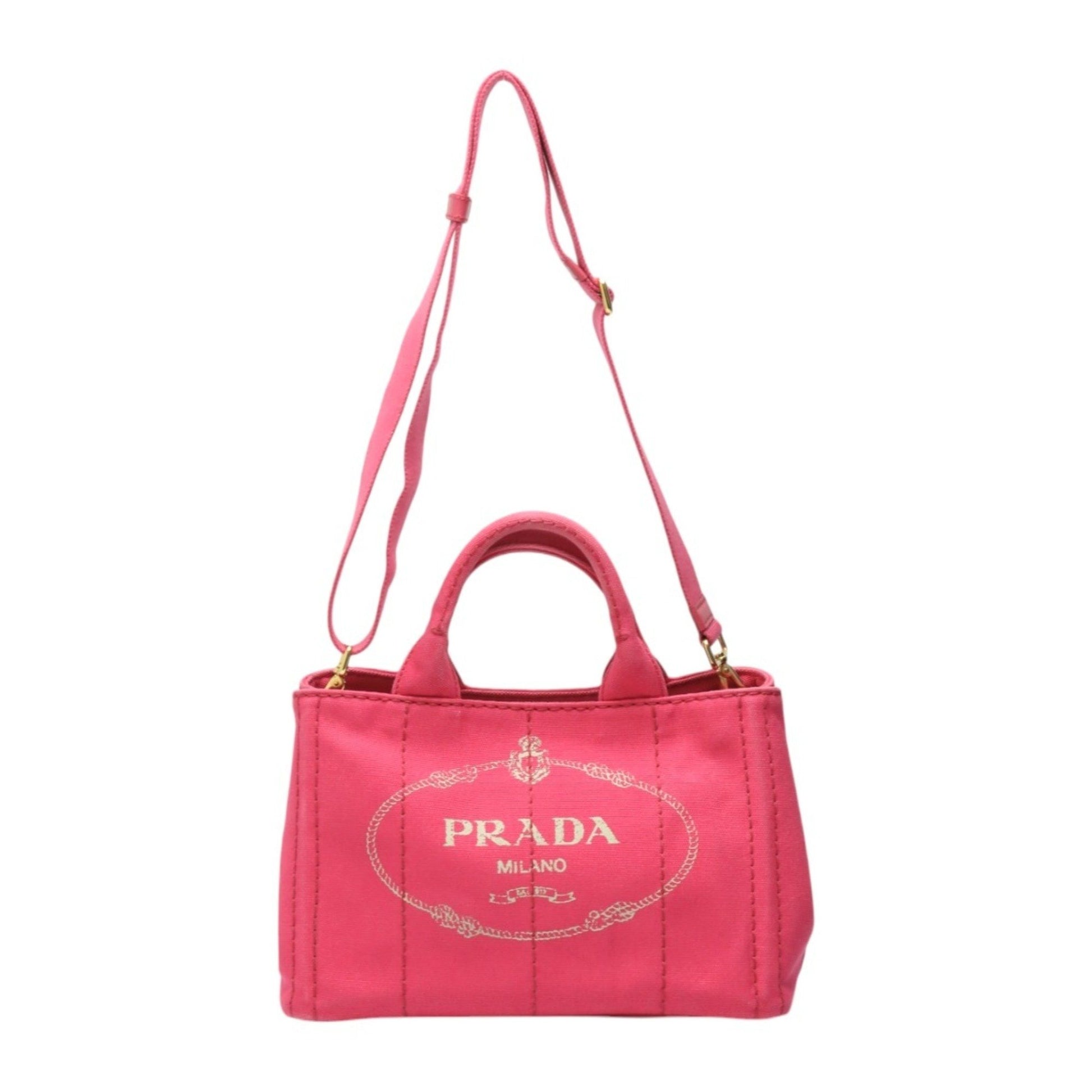 Prada Canapa Pink Denim - Jeans Tote Bag