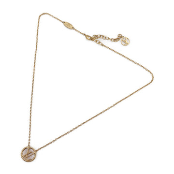 Louis Vuitton Collier Miss LV Gold Metal Necklace 