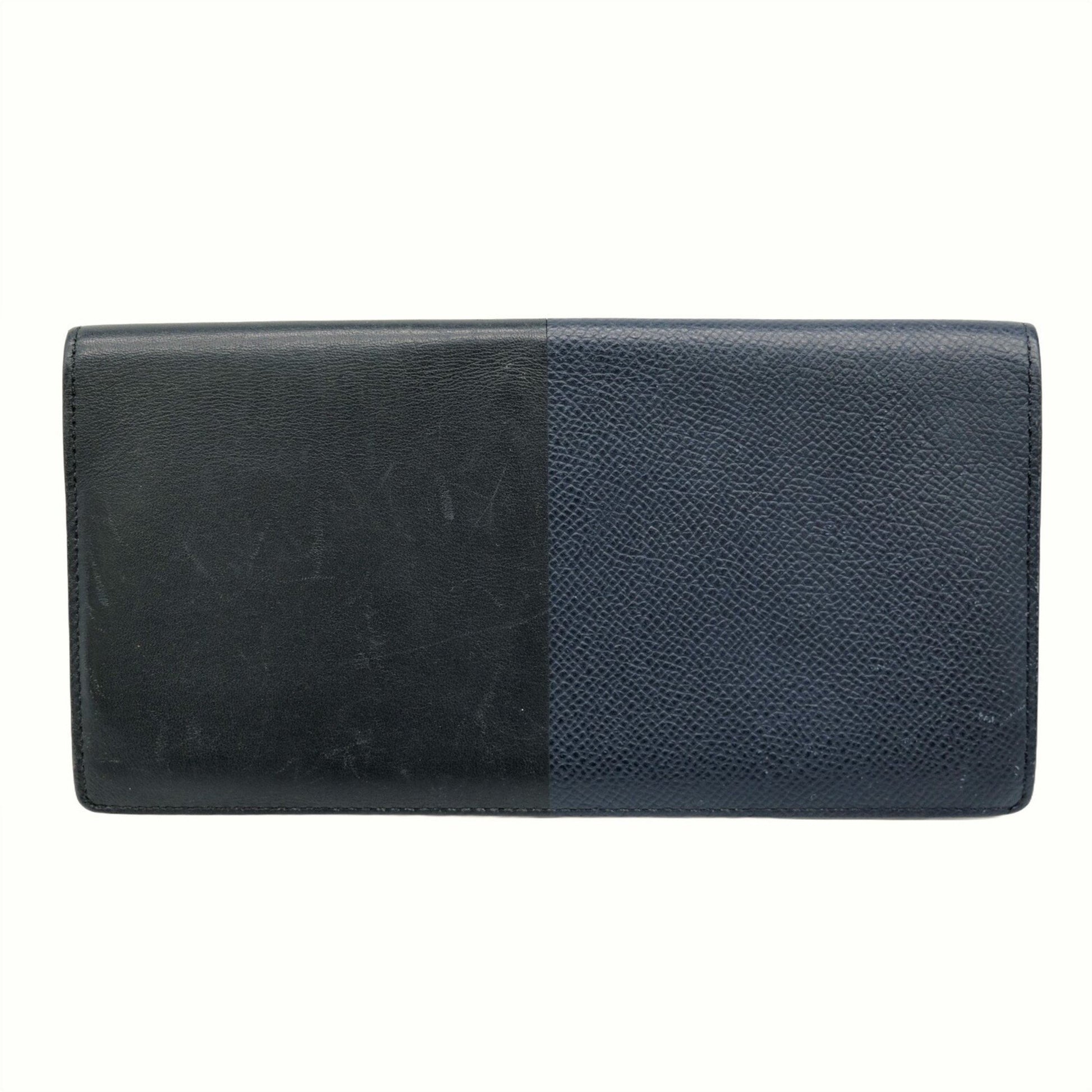 Hermès Navy Leather Wallet 