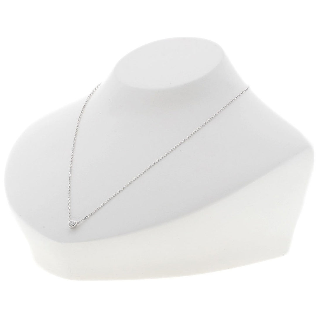 Cartier Heart Silver White Gold Necklace 