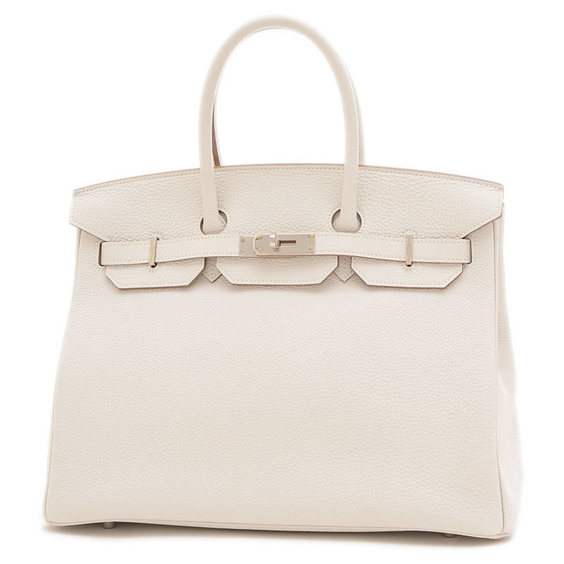 Hermès Birkin 35 Beige Leather Handbag 