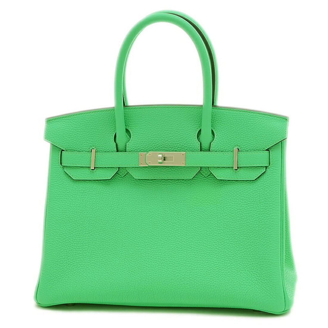 Hermès Birkin 30 Green Leather Handbag 