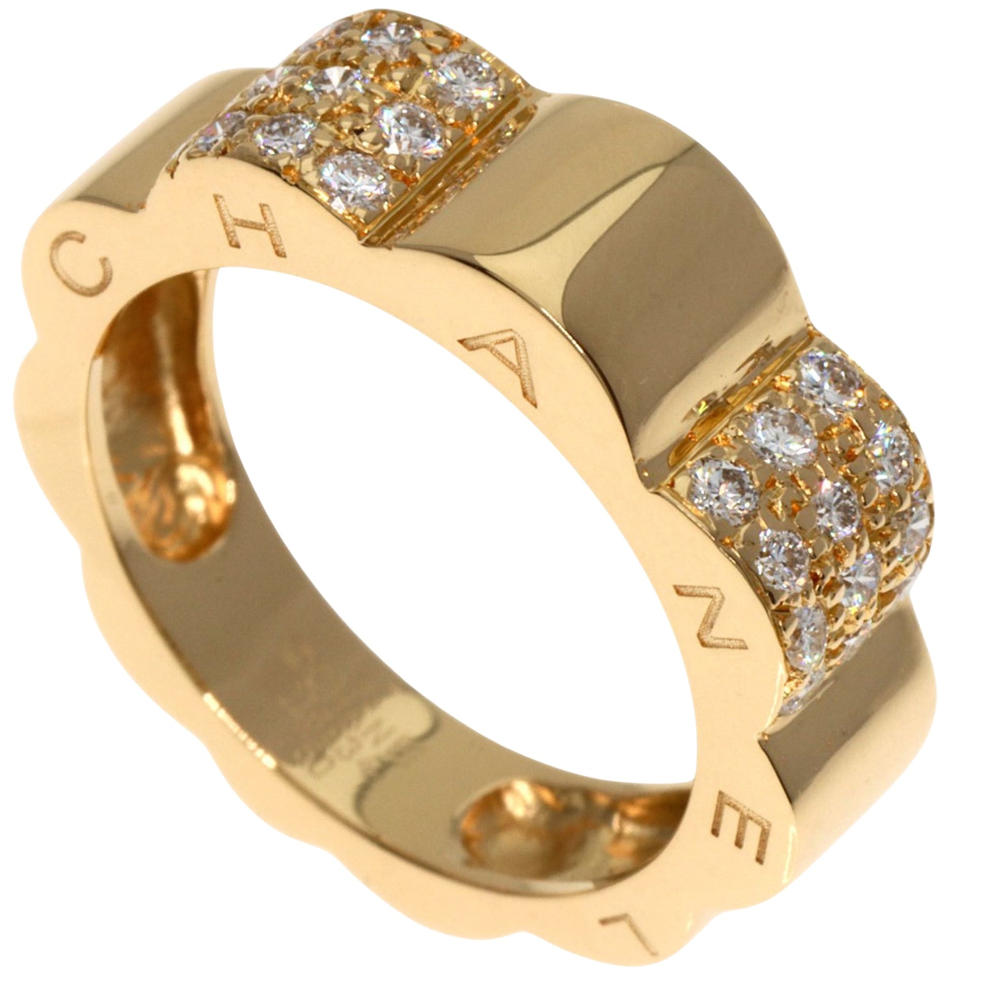 Chanel Camellia Gold Yellow Gold Ring 