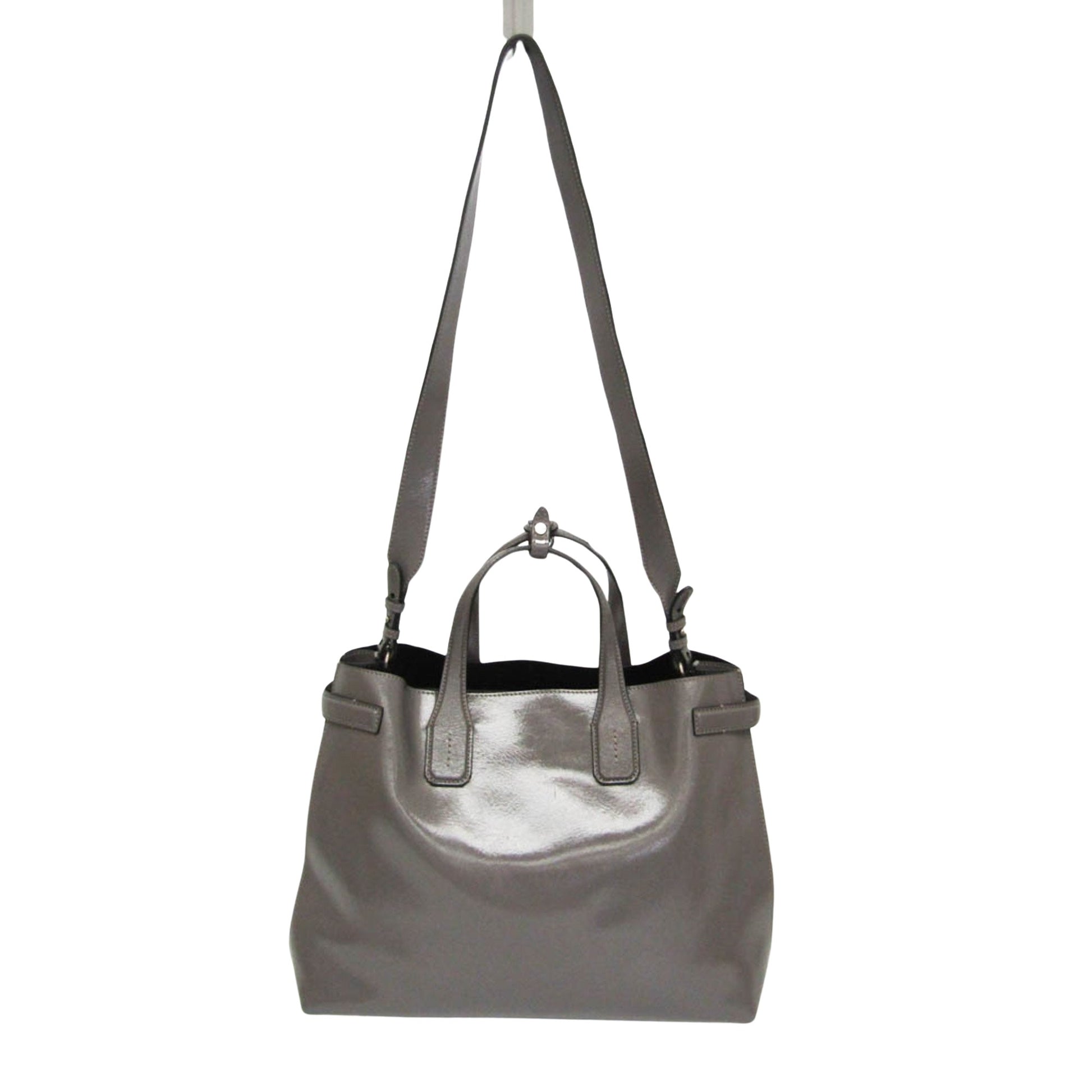 Burberry Grey Leather Handbag 