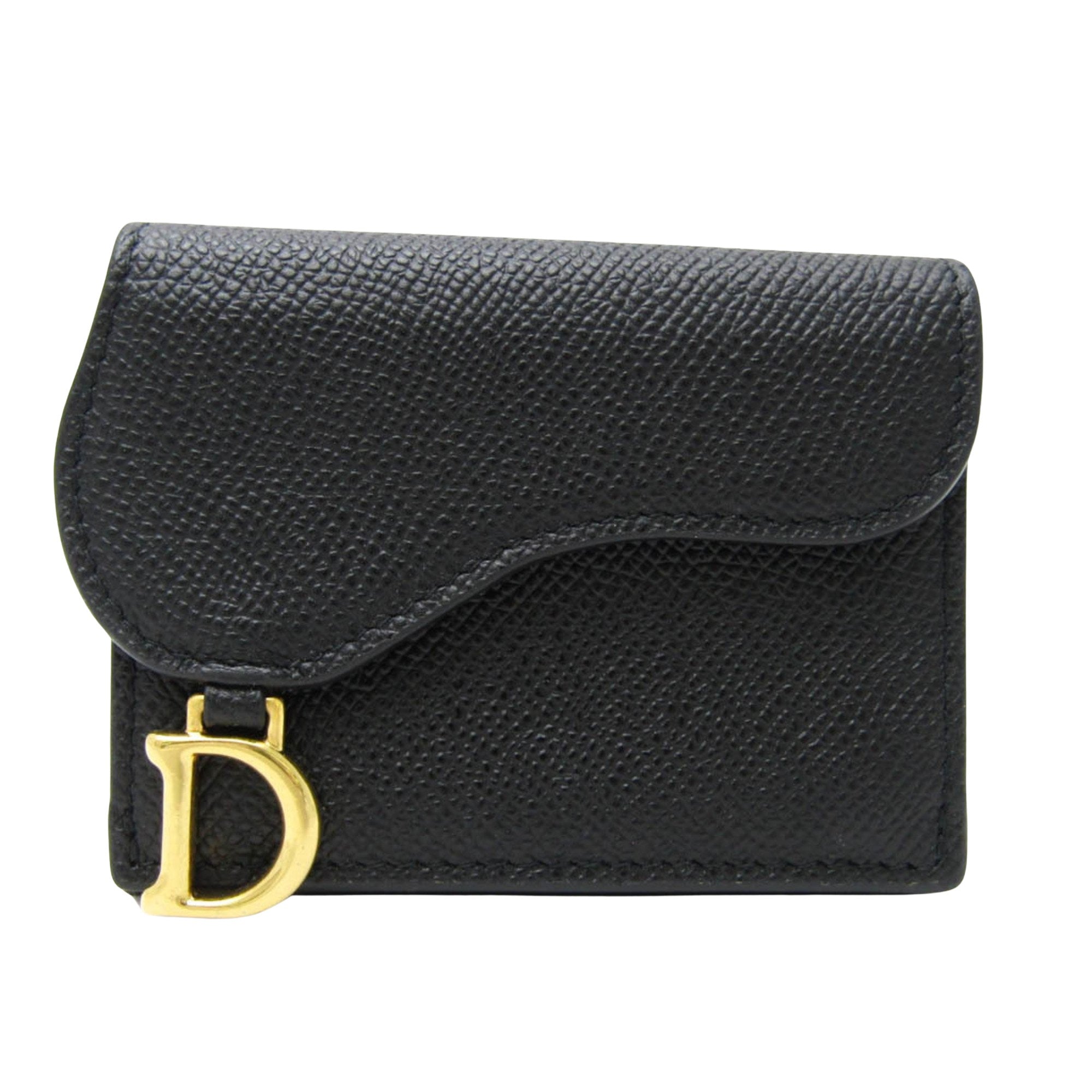 Dior Saddle Black Leather Wallet 