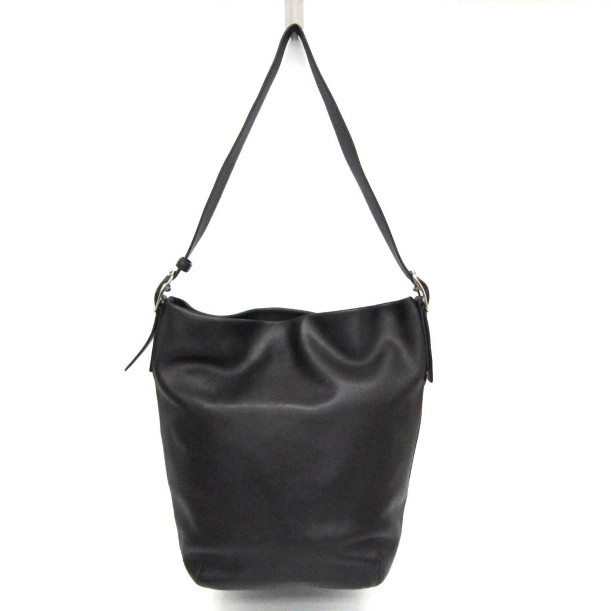 Coach Black Leather Tote Bag