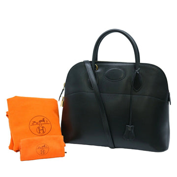 Hermès Bolide Black Leather Shoulder Bag