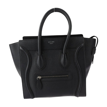 Céline Micro Luggage Black Leather Handbag 