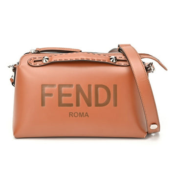 Fendi By The Way Brown Leather Shoulder Bag