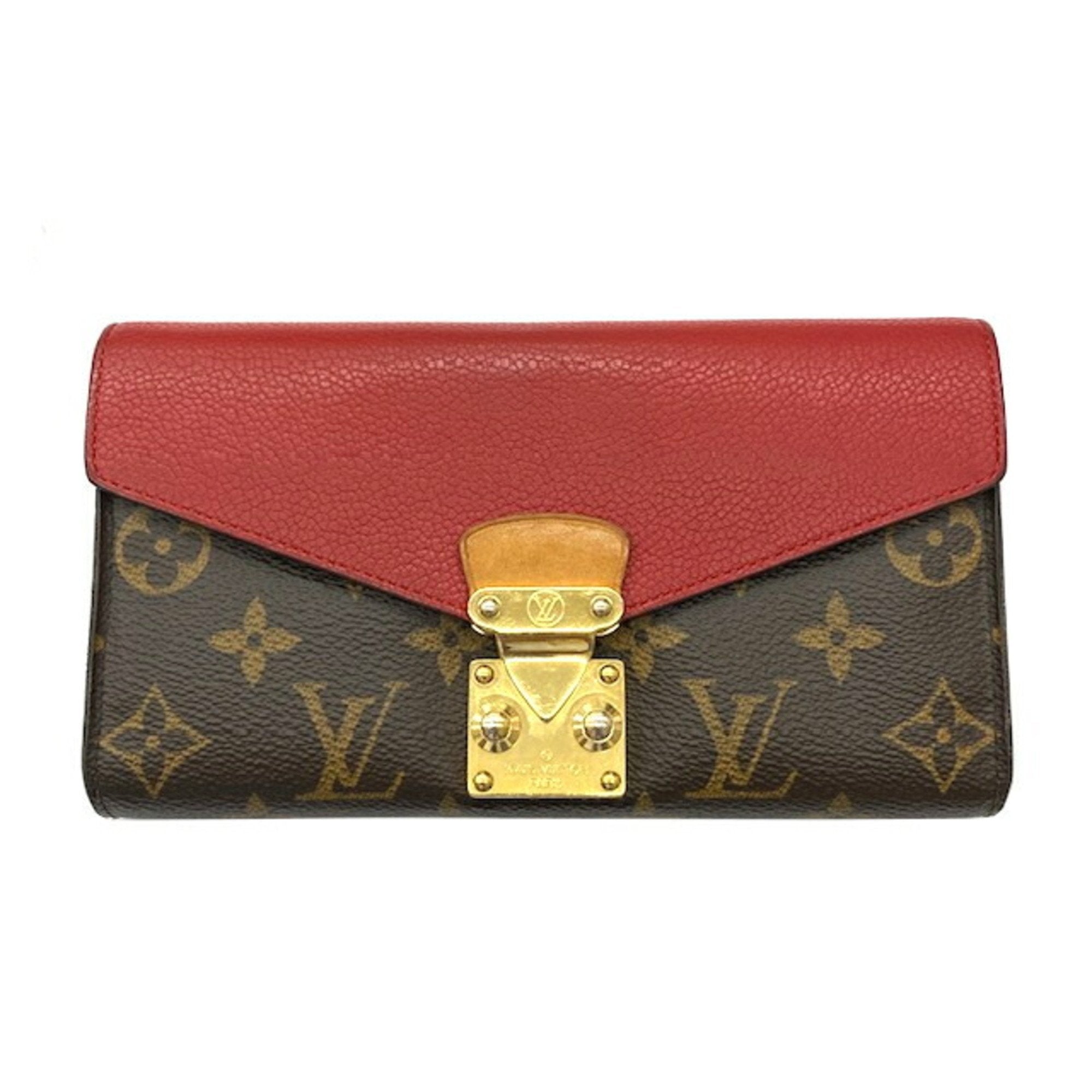 Louis Vuitton Pallas Brown Canvas Wallet 