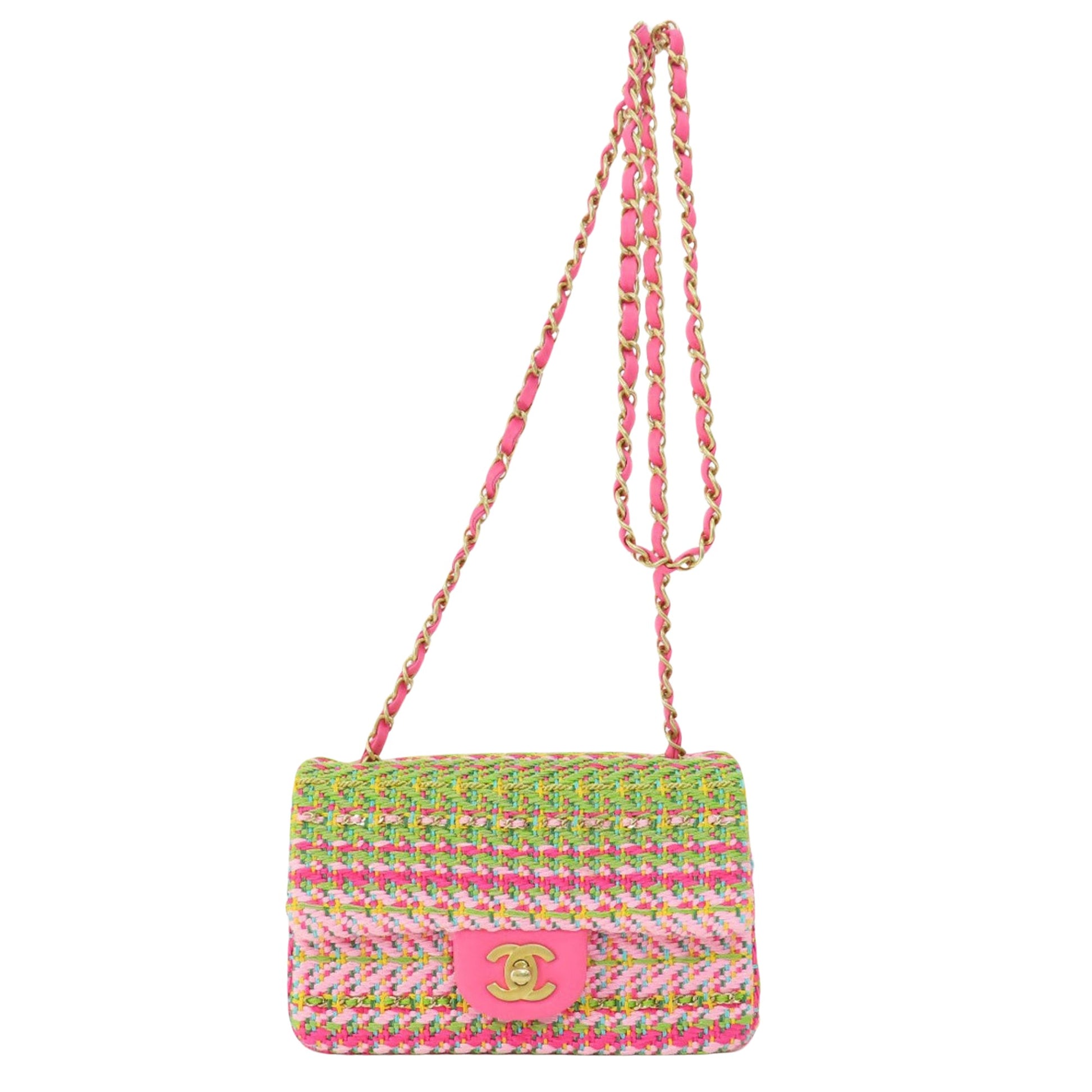 Chanel Timeless Multicolour Tweed Shopper Bag