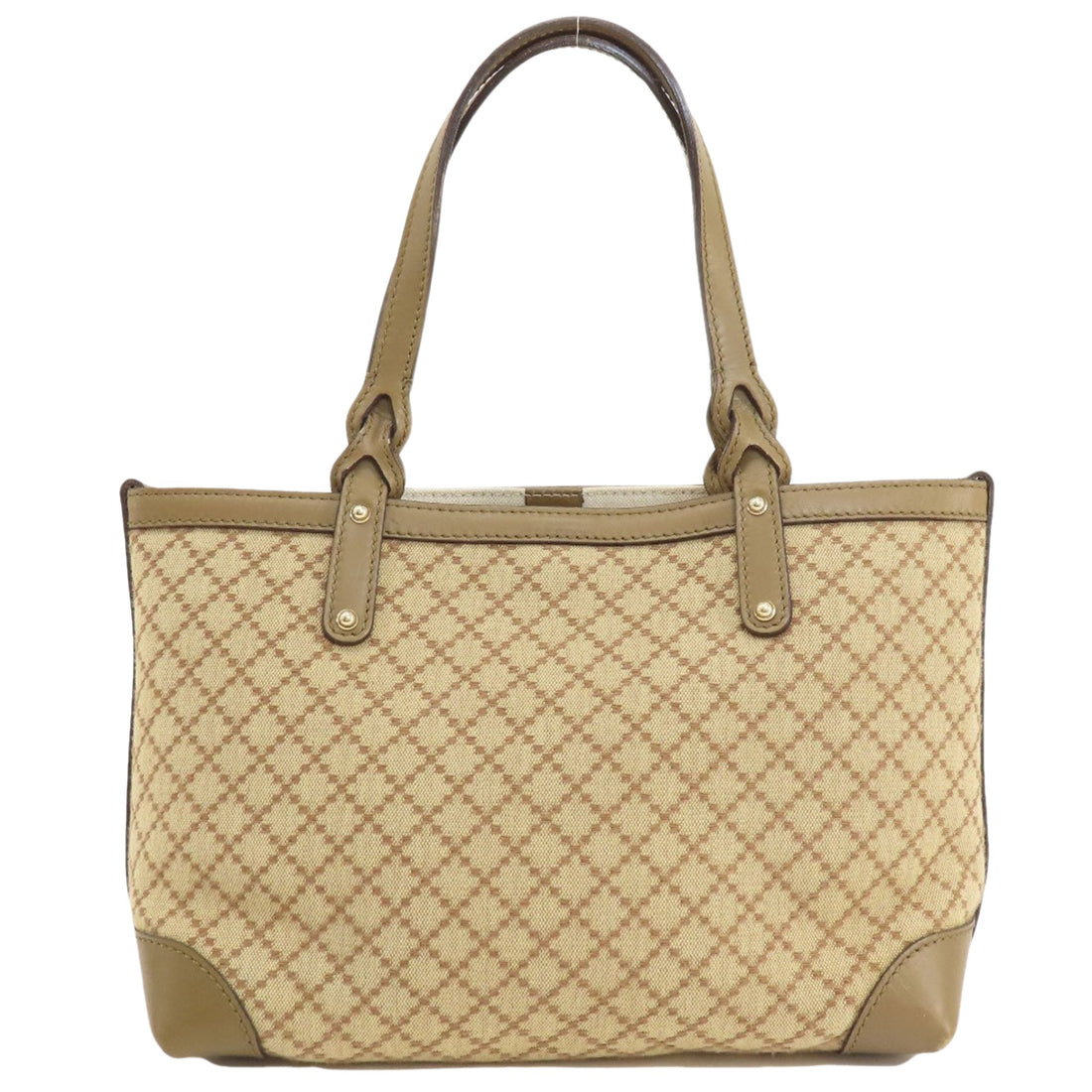 Gucci Diamantissima Beige Canvas Handbag 