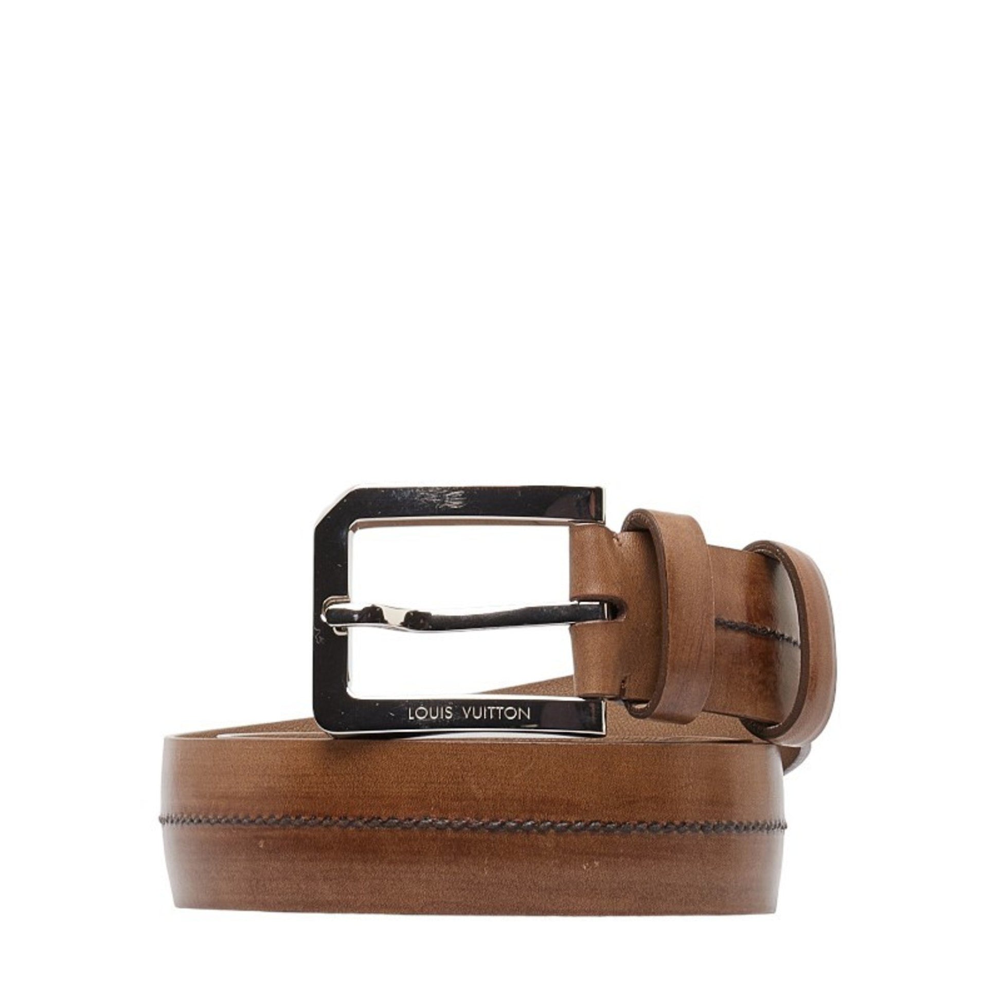 Louis Vuitton Brown Leather Belt 