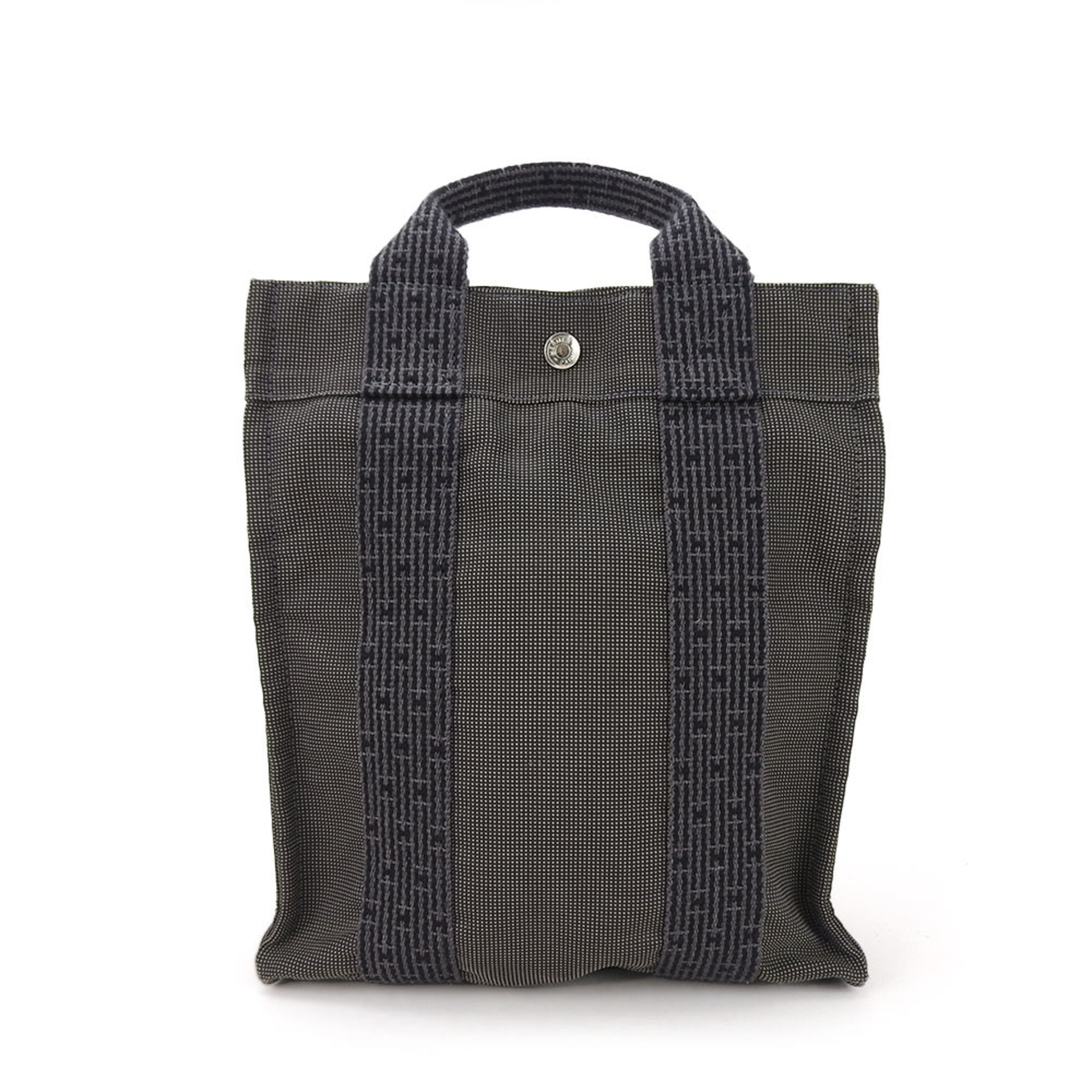 Hermès Yale Grey Canvas Backpack Bag