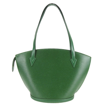 Louis Vuitton Saint Jacques Green Leather Tote Bag