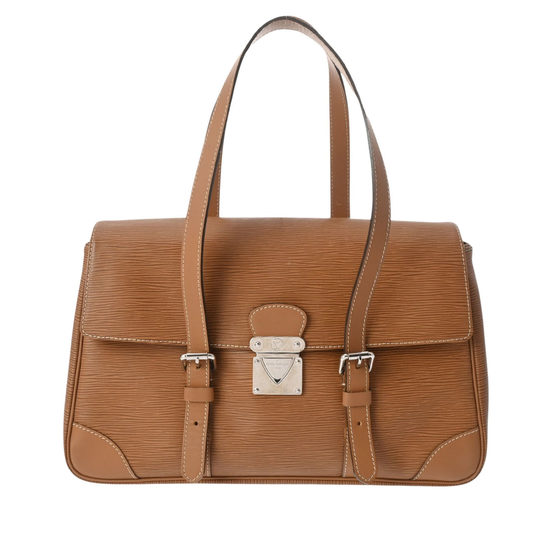 Louis Vuitton Segur Camel Leather Handbag 