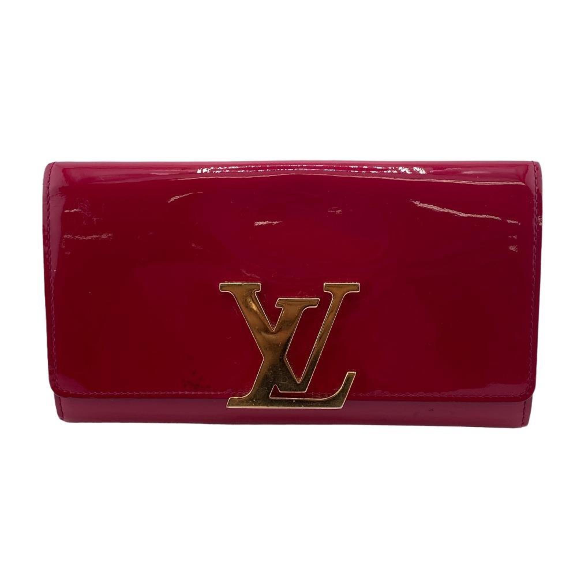 Louis Vuitton Louise Pink Patent Leather Wallet 