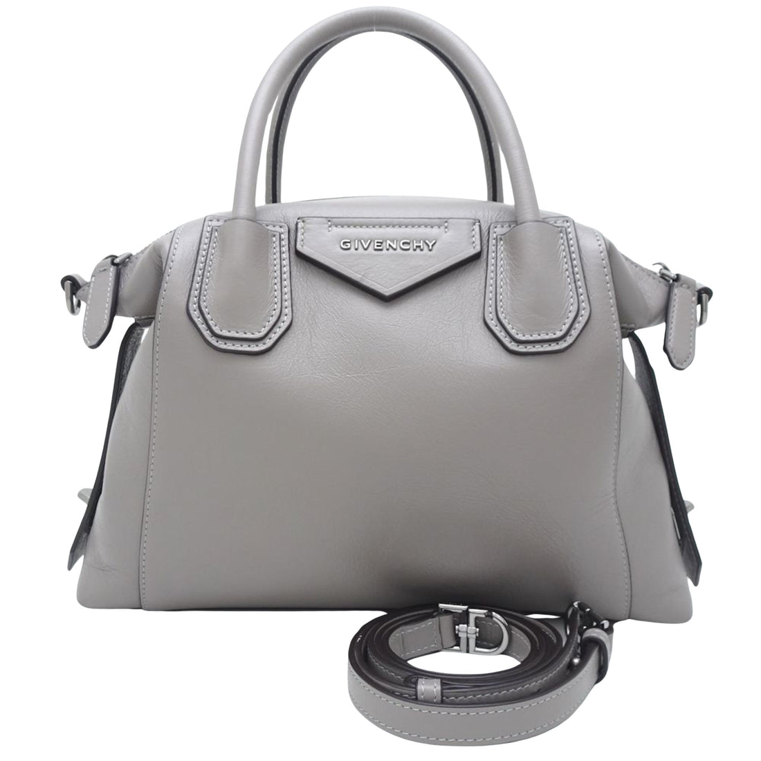 Givenchy Antigona Grey Leather Tote Bag