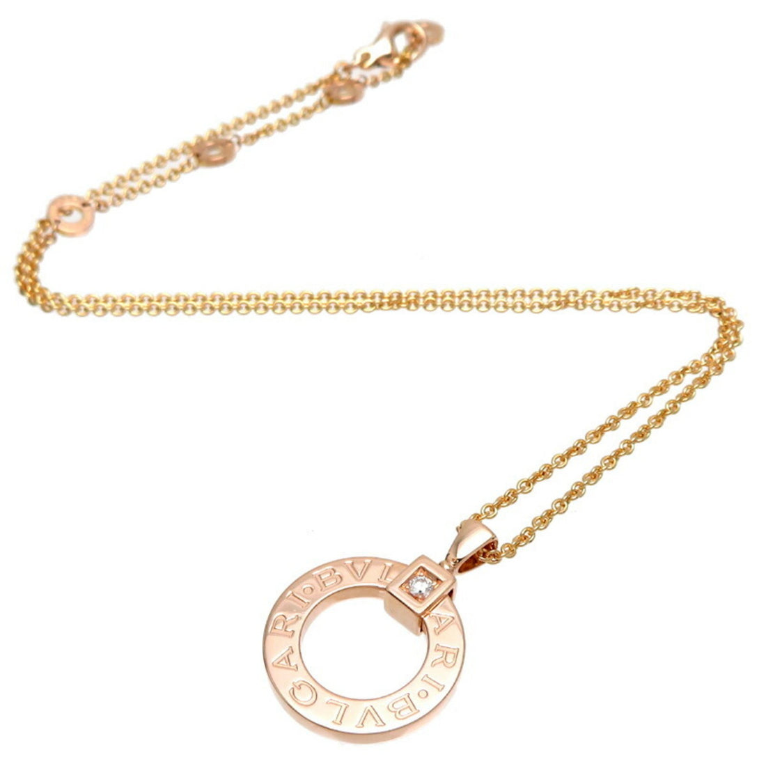 Bulgari Bvlgari bvlgari Gold Rose Gold Necklace 